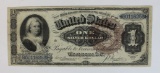 Series United States 1886 One 1 Dollar Silver Certificate Martha Note
