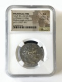 NGC Graded Ancient Coin, Phoenicia, Tyre, 126/5 BC-c.AD 65/6, Graded AU