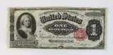 United States Series 1891 One 1 Dollar Silver Certificate Martha Note