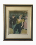 At the Moulin Rouge:The Clowness Cha-U-Kao Lithograph 79/500 Henri de Toulouse-Lautrec Lithograph