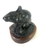 Original Bronze Sculpture by Bobbie Lorett Rabbit #11 of 45  Signed B.Lorett