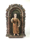 Infant Jesus of Prague Religious Icon Carving