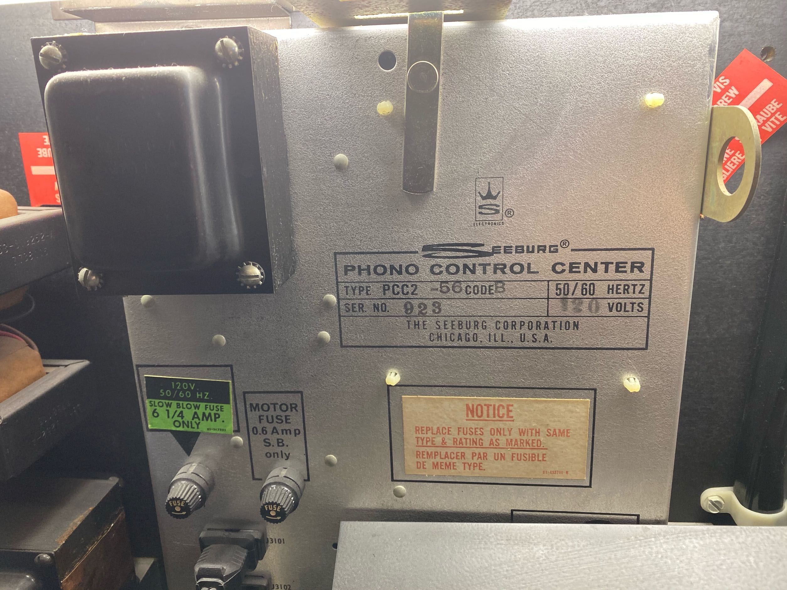 Stern Seeburg Phoenix Stereo Phonograph SMC2, | Proxibid
