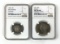 1896 Barber Quarter and 1937 Boone
