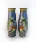 Pair of Vintage Asian Cloisonne Vases 