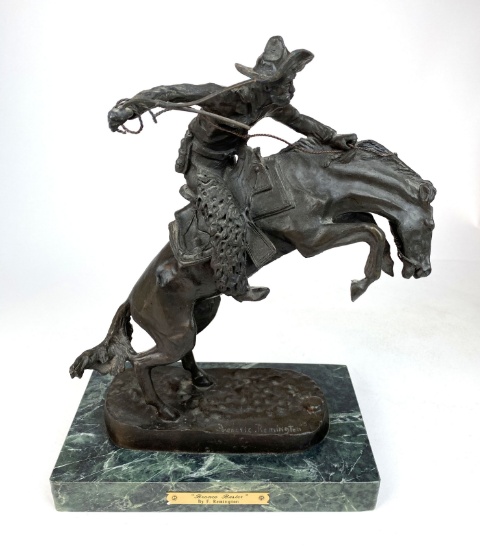 “Bronco Buster” By Fredric Remington Statue
