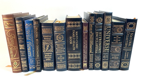 Easton Press Science and Nature, 13 Leather Bound Collector Edition Books