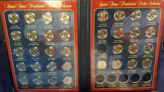 PRESIDENTIAL DOLLAR COLLECTION- LEATHERBOUND- $35 FV