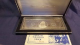 4ozt .999 Silver Bar-1996 $100 Bill