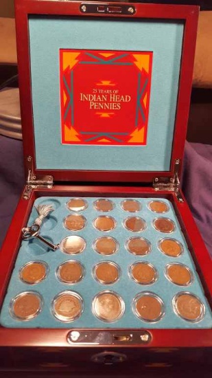 25yrs of Indian Head Pennies (Not Complete) 22 Total Coins