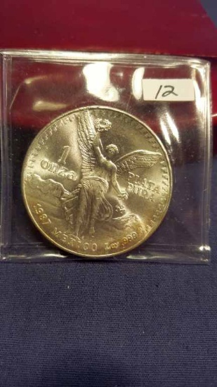 1987 .999 1ozt Silver Mexican Libertad