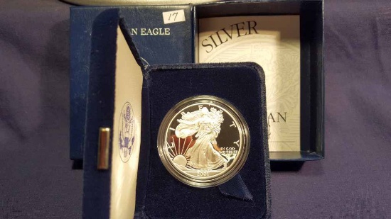 2001 Proof American Silver Eagle