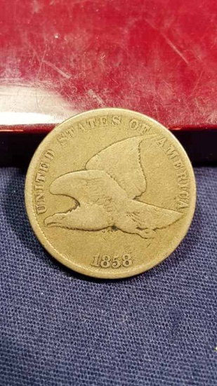 1858 Flying Eagle Cent