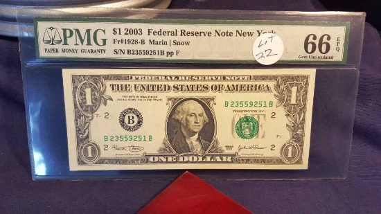 2003 Federal Reserve New York Note