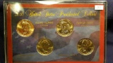 4pc 2010 UNC Presidential Dollar Set