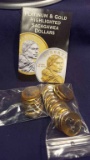 15—Platinum & Gold Highlighted Sacagawea Dollars