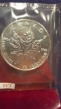 2001 1oz .9999 Silver Canadian Maple Leaf