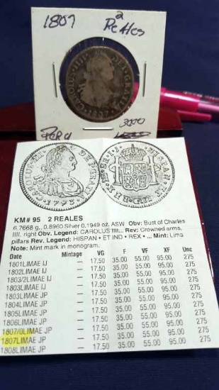 1807 Silver 2 Reales
