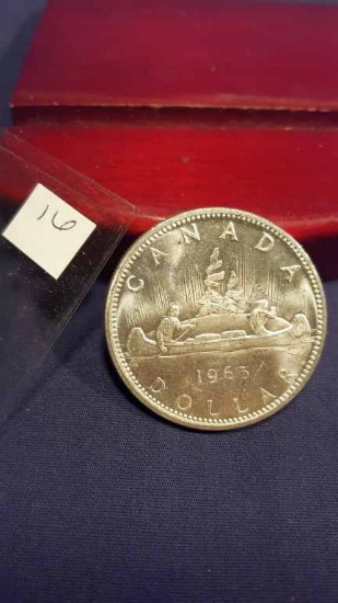 1965  80% Silver Canadian Dollar