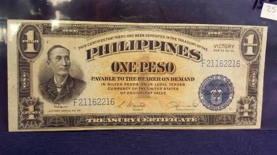 Series 66 1 Pesos Victory Note