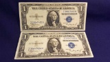 2--1935A  $1 Silver Certificates in consec #