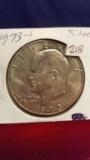 1973-S  Silver Eisenhower Dollar