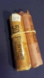 2—Rolls of Wheat Cents 1 roll might be a couple short
