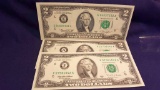 3—UNC $2 Bills
