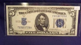 1934-D UNC $5 Silver Certificate