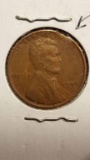 1945 Wheat Cent  Clipped Planchet