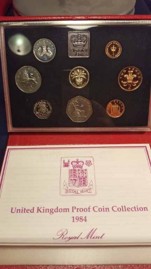 1984 United Kingdom Proof Coin Collection w/COA