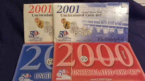 2000 & 2001 US Mint Sets