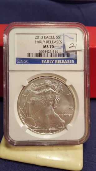 2013 American Silver Eagle NGC MS70