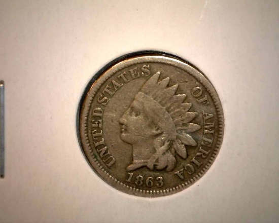 1863  Indian Head Cent