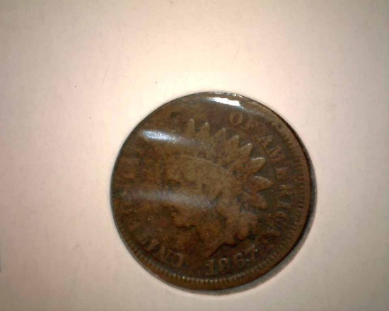 1867  Indian Head Cent