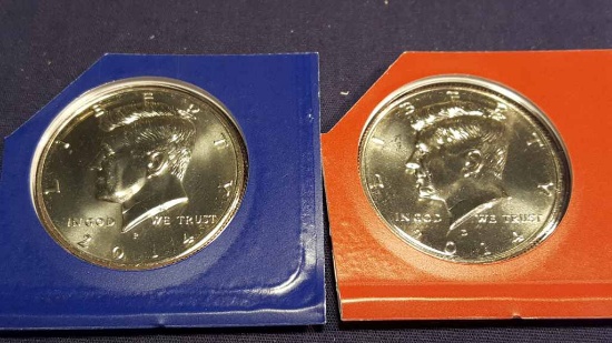 2014 P&D Kennedy Halves from mint set
