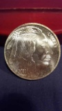 2011 Silver Round Buffalo Nickel Design