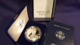 2000  Proof American Silver Eagle w/COA and box