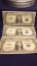 3—Nice and Crispy 1957, A & B $1 Silver Certificates