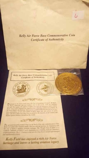 Kelly AFB Commem Coin(COA)