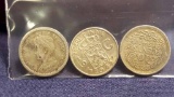 3—1/10 Gulden Netherlands 1913, 1941 & 1942(Indie)