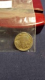 1936 Buffalo Nickel with multiple lamination straitions OBV and REV