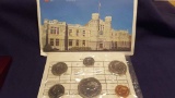1987 6pc Canadian Specimen Coin Set