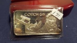 .999 1ozt Silver Bar—Cotton Gin