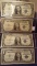 4--$1 Silver Certificates 2—1935-E, 1935-F, 1957