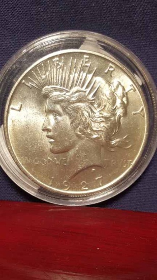 1927-D Peace Dollar