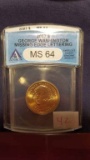 2007 $1 Geo Washington Mint Error ANACS  MS