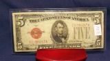 $5 1928-F Red Seal Note
