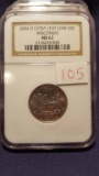 2004-D WI Extra Leaf Low NGC MS62