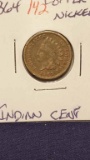 1864 Coppe Nickel  Indian Head Cent